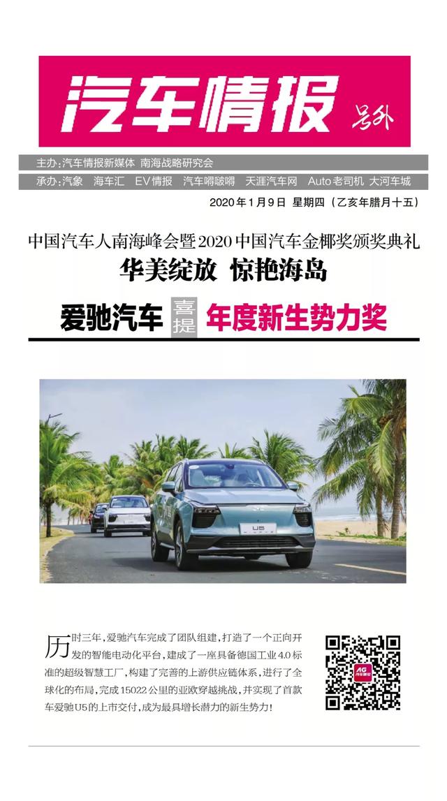 「號外」2020中國汽車金椰獎精彩綻放,15項大獎驚艷海島