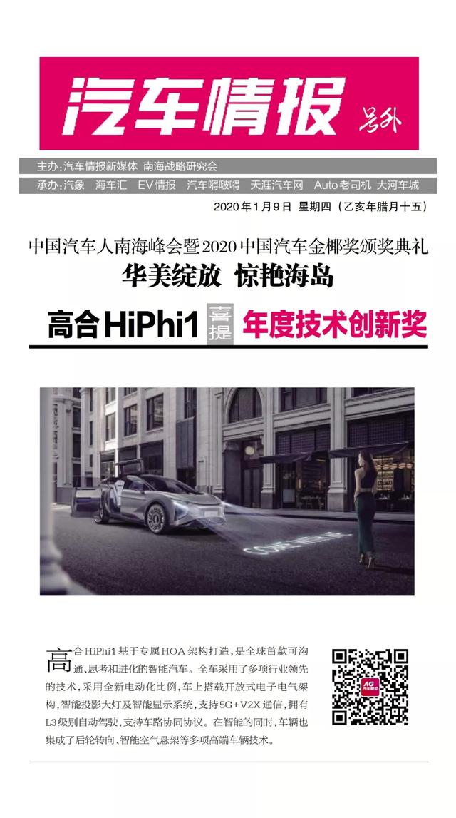 「號外」2020中國汽車金椰獎精彩綻放,15項大獎驚艷海島